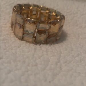 Gold Geometric Stretch Bracelet
